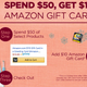 Spend $50, Get a $10 Gift Card | Amazon